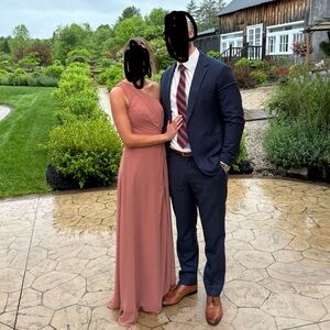 Azazie Cedar Rose Brooke dress